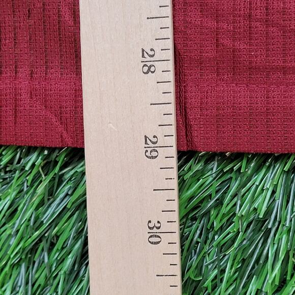 Vintage 90s Haband Textured Disco Button Shirt 2XL 26x29 Red - Picture 5 of 11